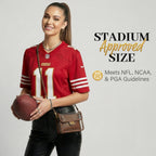 Clear Crossbody Purse for Women Stadium Approved, Anti-Yellowing UV TPU Luxury Bag with Wallet Insert & Chain Strap